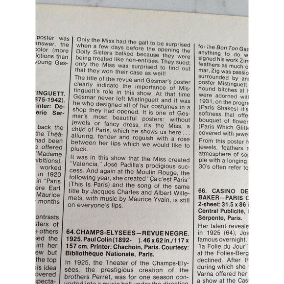 Moulin Rouge, Mistinguett, Champs-Elysees, Revue Negre, Music Hall Posters, - Picture 4 of 5